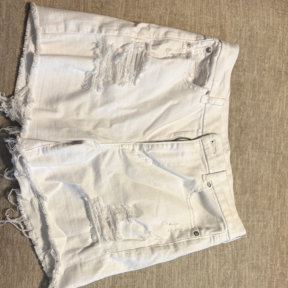 American Eagle Outfitters White Jean Shorts